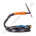 FoxWeld Горелка UnoTIG-26 4м (разъем 35мм2, с кнопкой, пр-во FoxWeld/КНР)