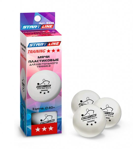 Мячи н/т 3* Start Line Training New (3 шт)