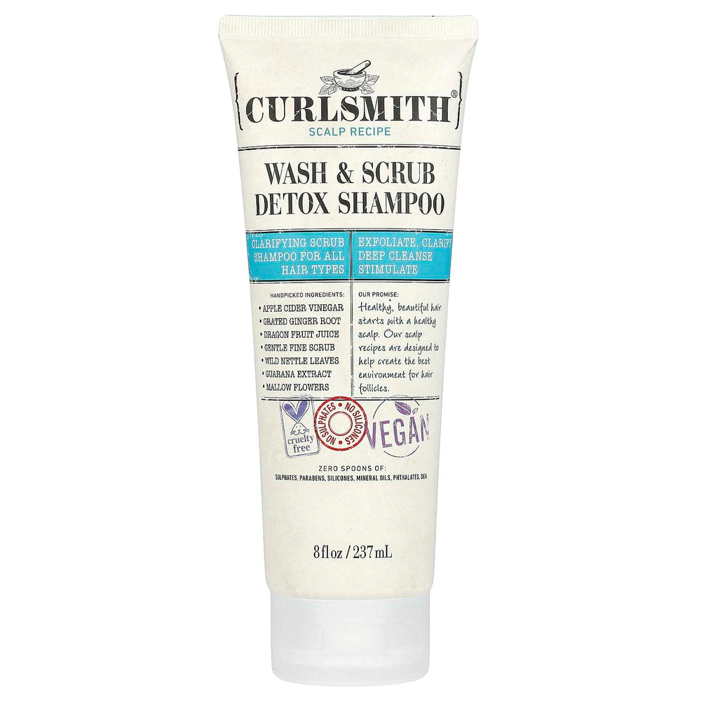 Curlsmith, Детокс-шампунь для мытья и скраба, для всех типов волос, 237 мл (8 жидк. унц.)