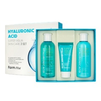 Набор средств по уходу за кожей с гиалуроновой кислотой FarmStay Hyaluronic Acid Super Aqua Skin Care 3 set