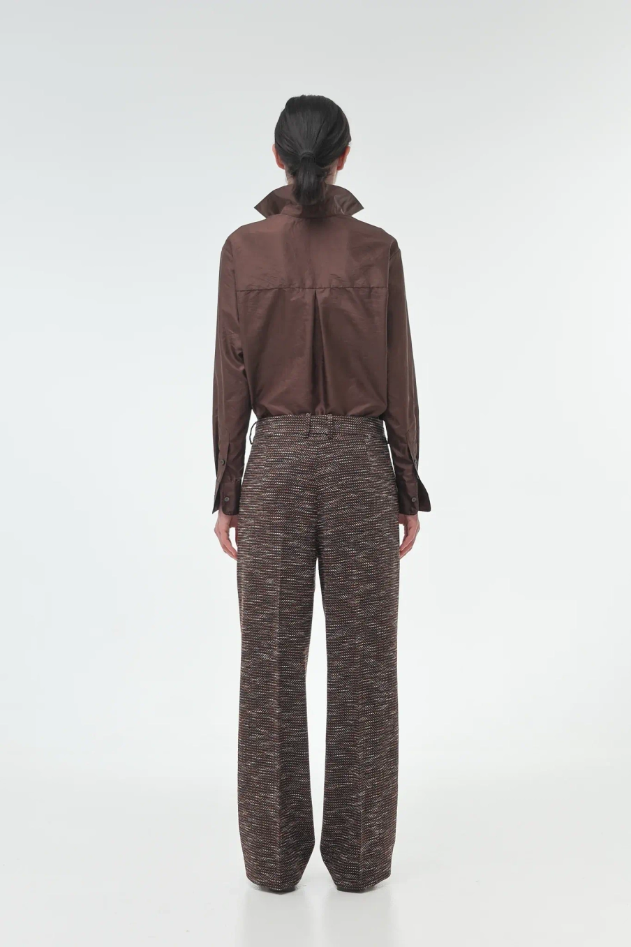 Брюки из фактурной ткани