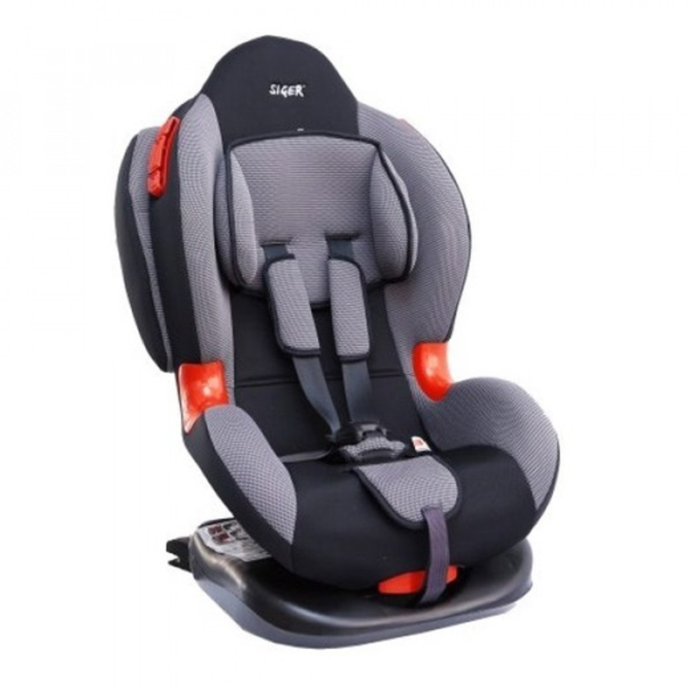 Детское автомоб. кресло Siger "Кокон ISOFIX" серый, 1-7 лет, 9-25 кг, группа 1/2, шт