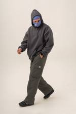 Худи KUL'TURA "HALF ZIP FLEECE 450 GR" Темно-серый