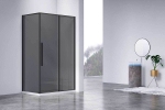 Душевой уголок Slim-N VSR-4SN8014CGB, 1400*800, черный, стекло тонированное