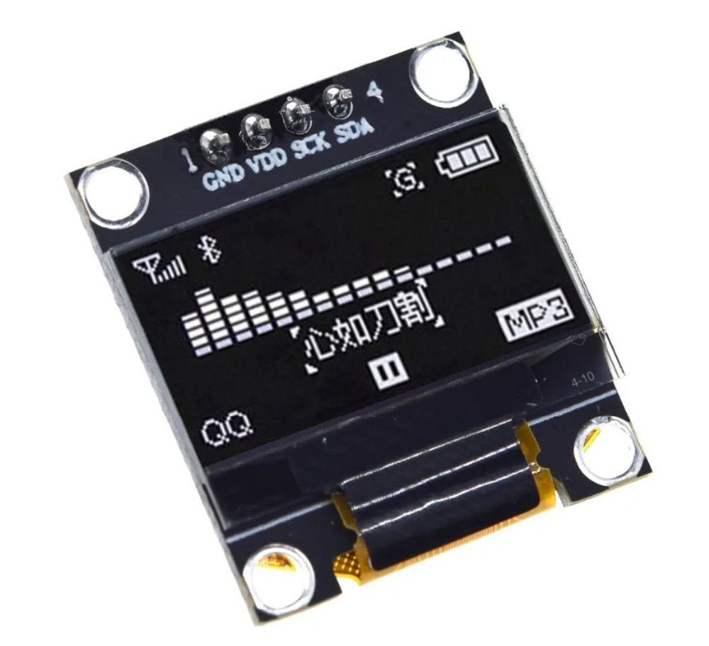 128X64, OLED Дисплей для Arduino 0.96 "I2C IIC SPI