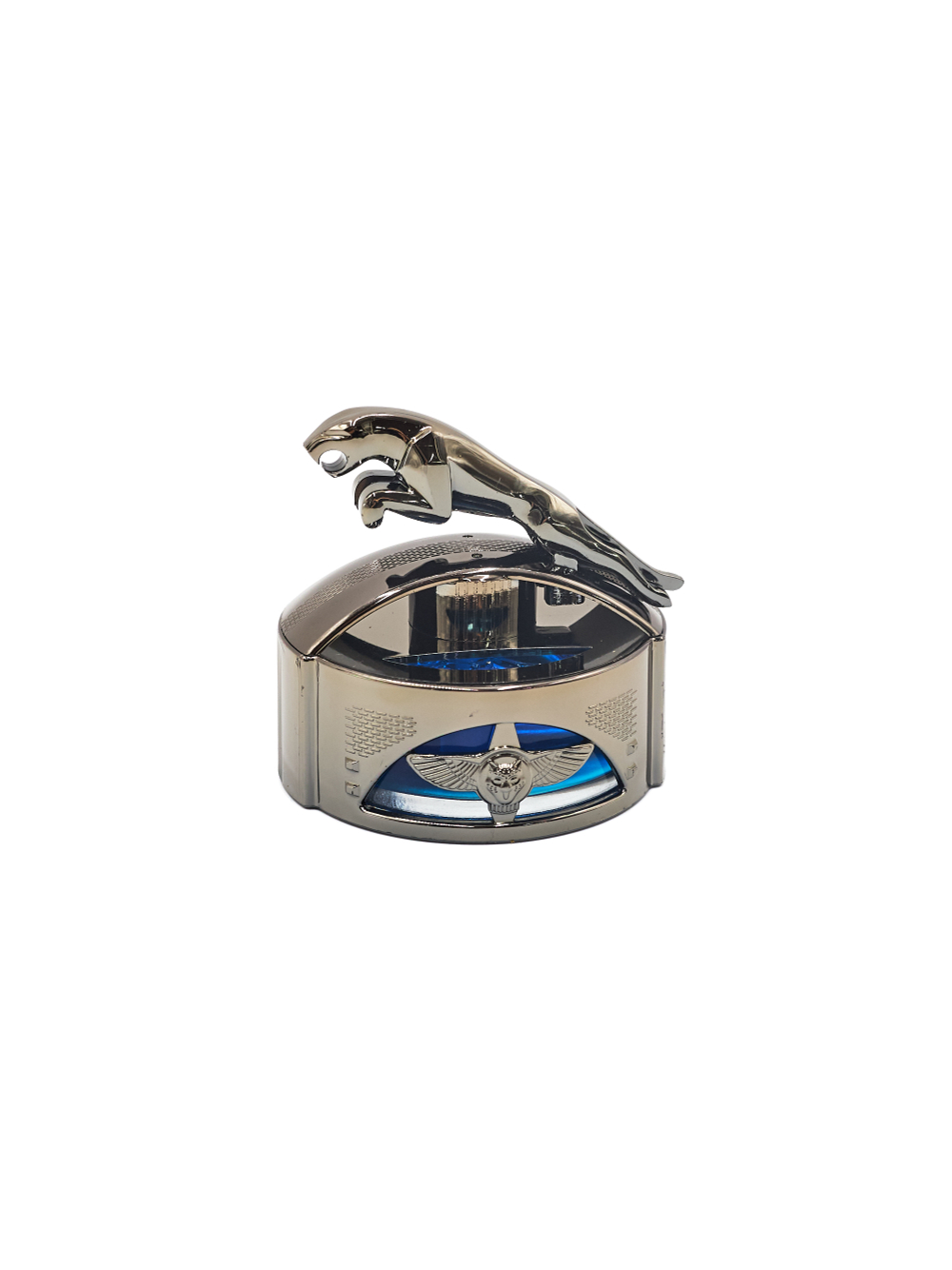 Ароматизатор для автомобиля на торпеду "Ягуар" серебристый. Запах Морской бриз, 45 мл