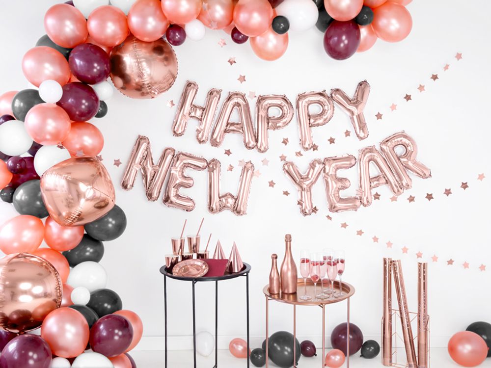 Шар (20''/51 см) Сфера 3D, Розовое Золото, 1 шт.