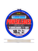 Флюорокарбоновая поводочная леска для рыбалки Duel Hardcore Powerleader FC Fluorocarbon 100%, 0,205 мм, 30 м, 3 кг, прозрачный