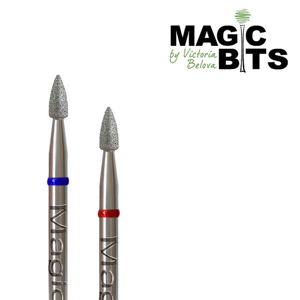 Magic bits алмазная фреза пуля с натуральным напылением 2,4 мм