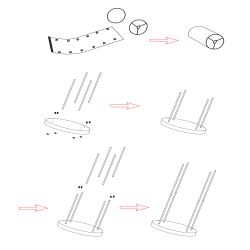 Торшер светильник Rivoli Bianca D7041-502 1 * Е27 60 Вт классика