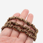 Гематин (гематит), оттенок "Бронза", тонкий фриформ 6-8*2,5мм