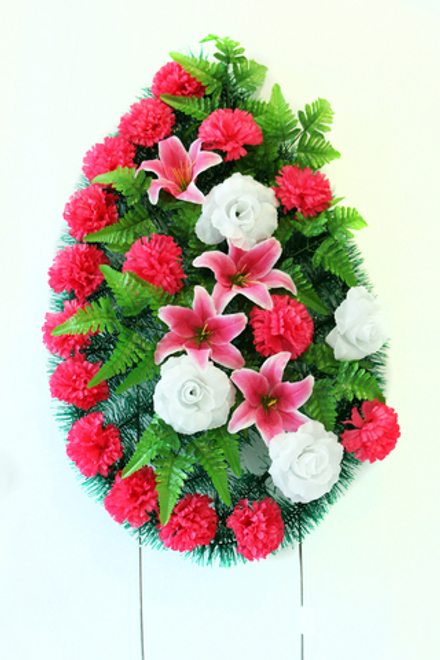 Венок Лилия с гвоздикой