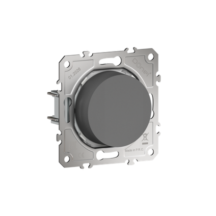Светорегулятор Triac поворотный,  LED-лампы 100Вт,  акт.нагрузка 300Вт,  цвет матовый шоколад,  серия D16,  Donel