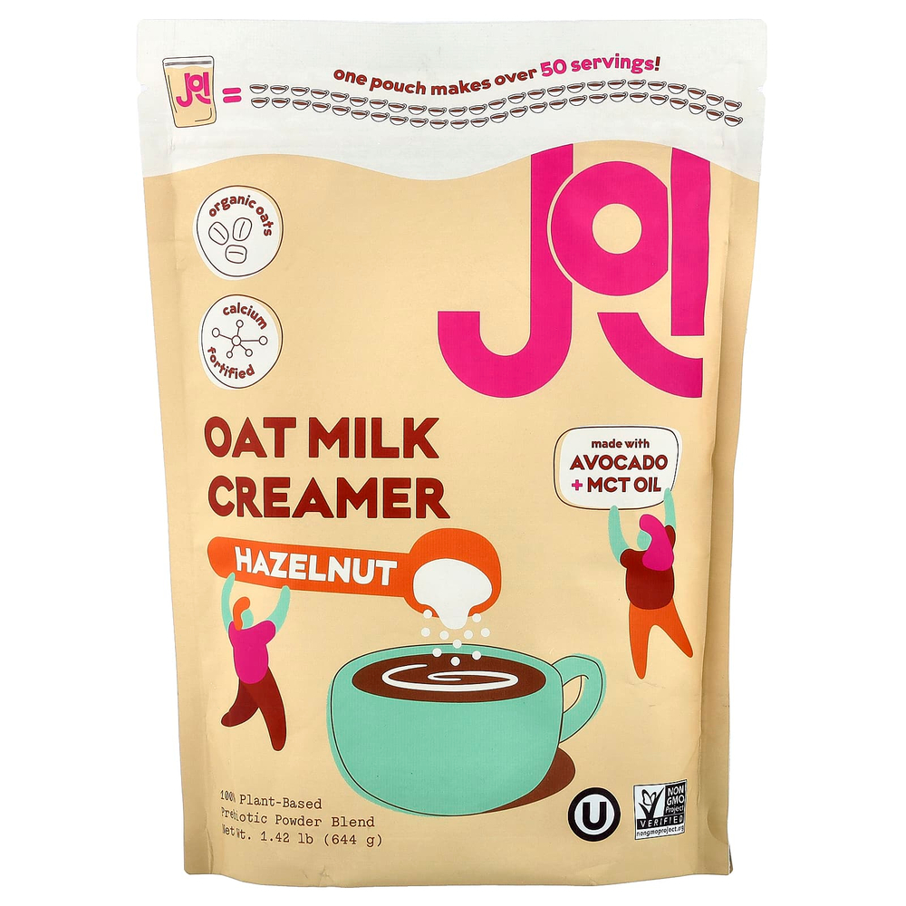 JOI, овсяные сливки, со вкусом фундука, 644 г (1,42 фунта)