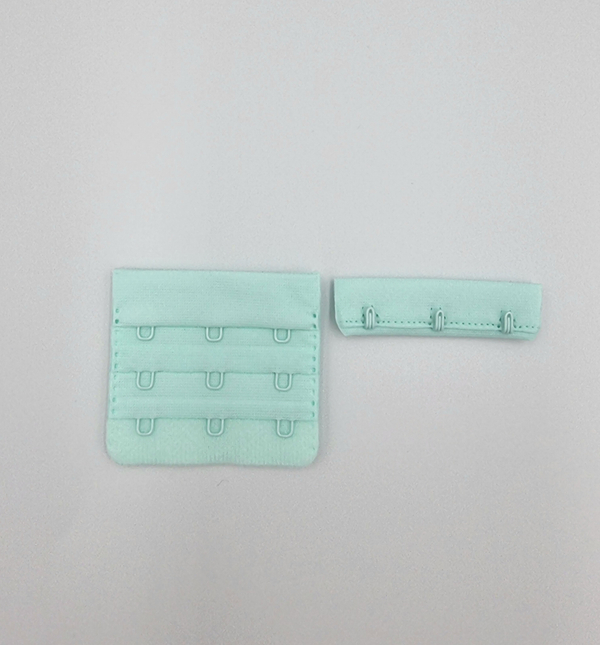 Застёжка тканевая на 3 крючка 57 мм ментол (Pantone 12-5410 TPG)