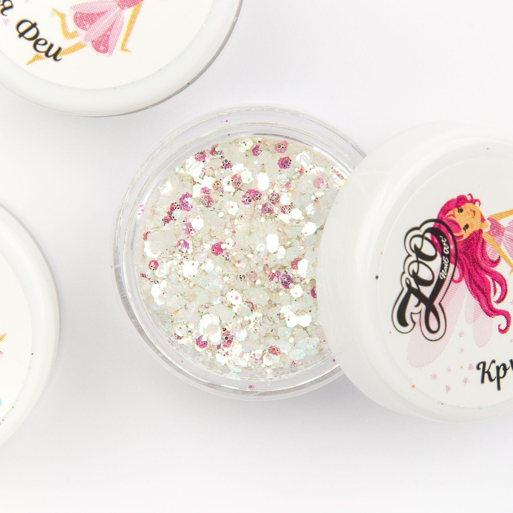 1406 Шестигранники микс "Крылья феи" 2 г, ZOO NAIL ART