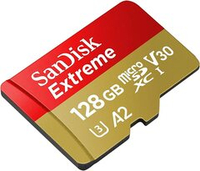 Карта памяти SanDisk Extreme microSDXC 128GB UHS-I U3 V30 A2, R/W 160/90 МБ/с