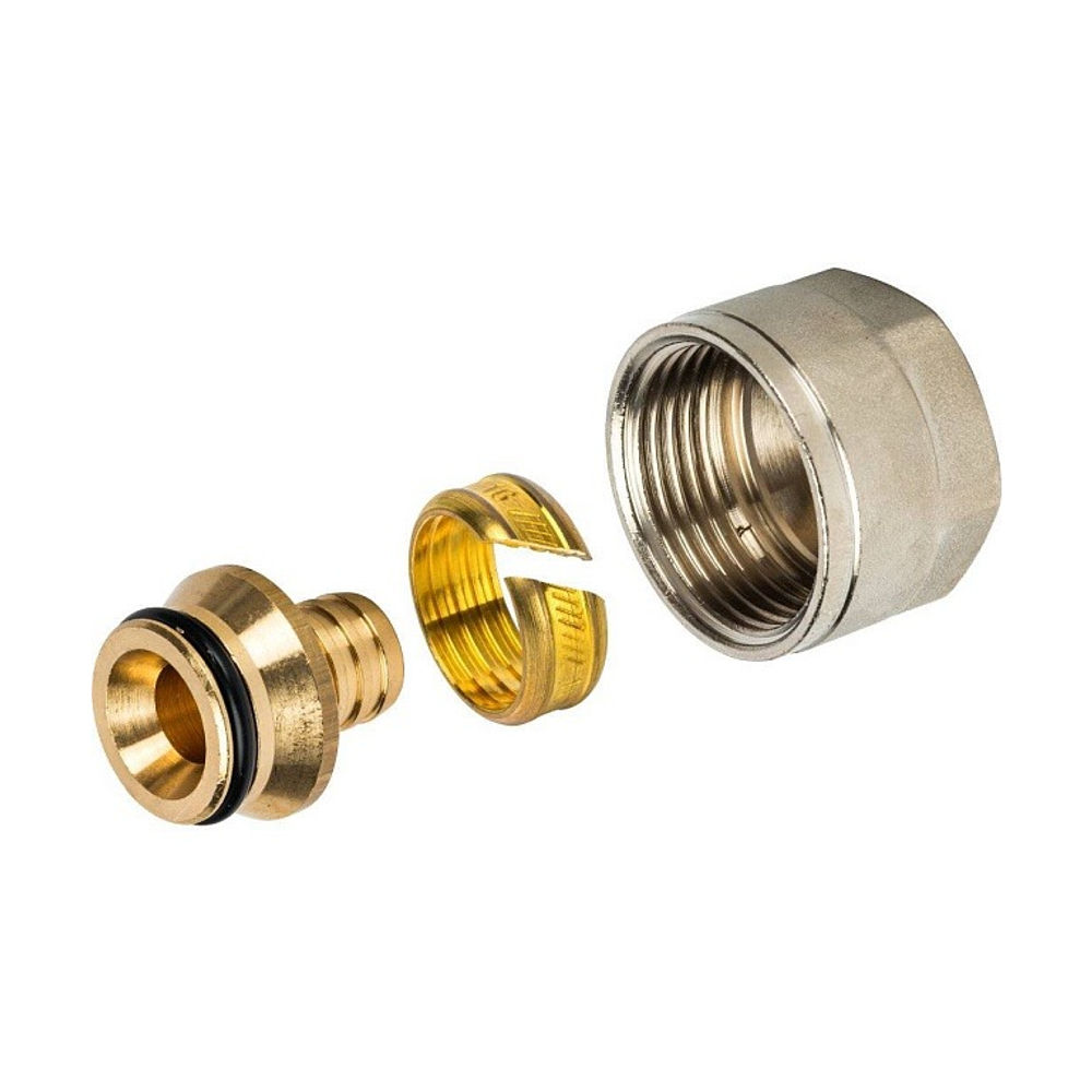 Соединение резьбозажимное STOUT - 16x2.2 x 3/4" (для трубы 16x2.2)