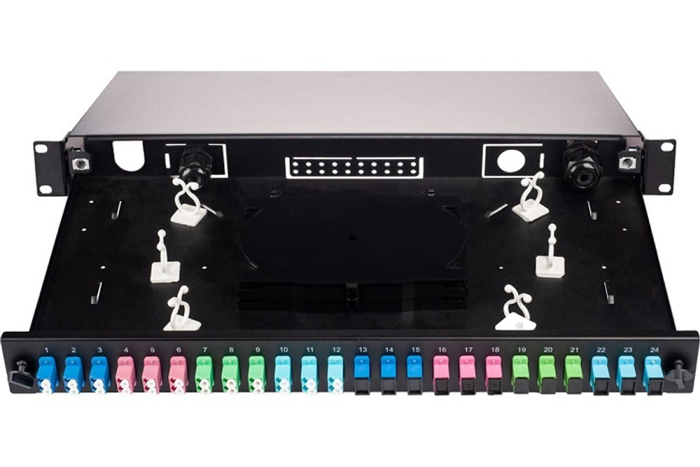 Кросс оптический стоечный 19" выдвижной 1U Datarex DR-471841