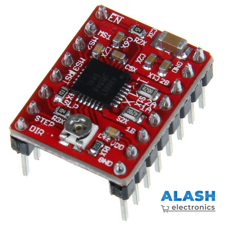 A4988 драйвер шагового двигателя с радиатором (Красный) CNC stepper motor