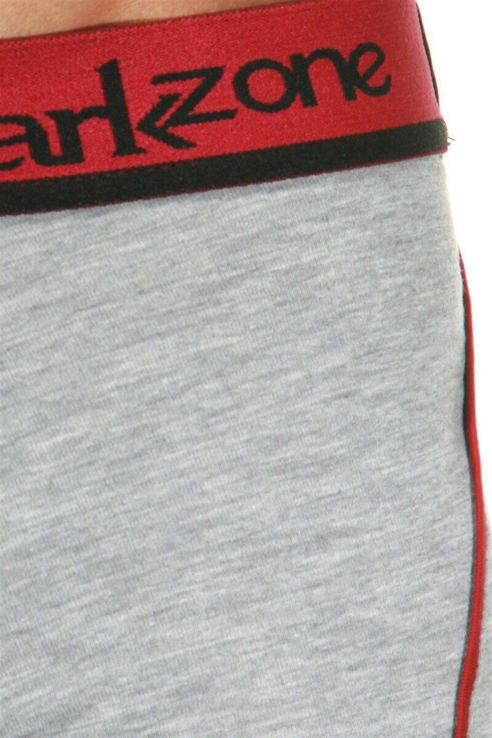 Светло-серые трусы-боксеры с яркой брендированной резинкой (Размер: L) (Цвет: светло-серый)