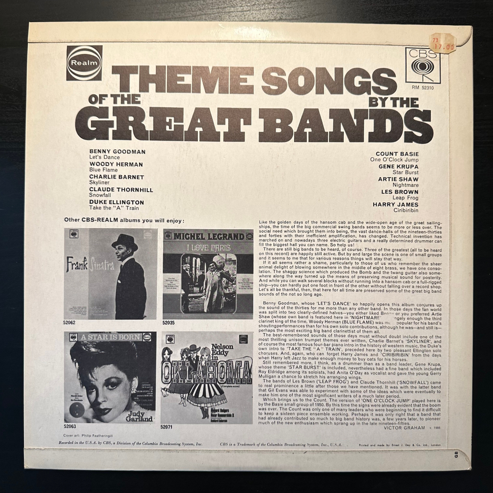 Сборник Theme Songs Of The Great Bands (Англия 1966г.)