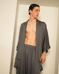 Кимоно мужское серое
