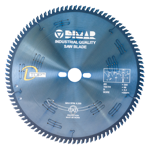 Пильный диск DIMAR для ЛДСП усиленный бесшумный 95406256 300x30x3.2/2.2x96 DSQ