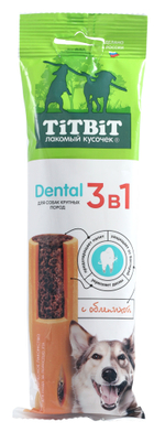 TitBit лакомство для собак крупных пород дентал 3 в 1