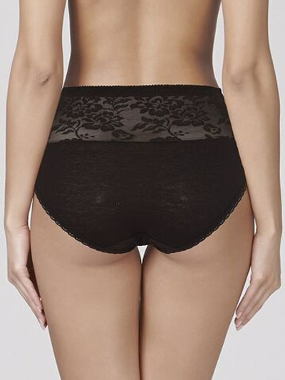 Трусы-утяжки со средним уровнем коррекции в области живота (Размер: XXXL) (Цвет: черный)