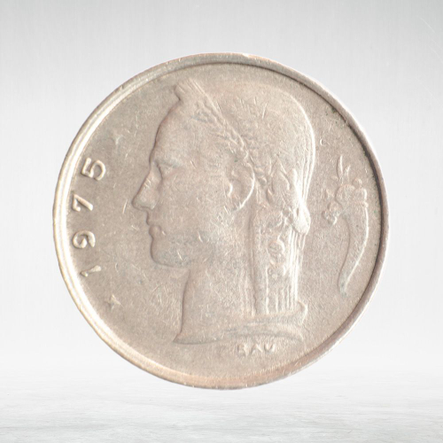 Belgium, 1 Franc (French Text), 1975, VF