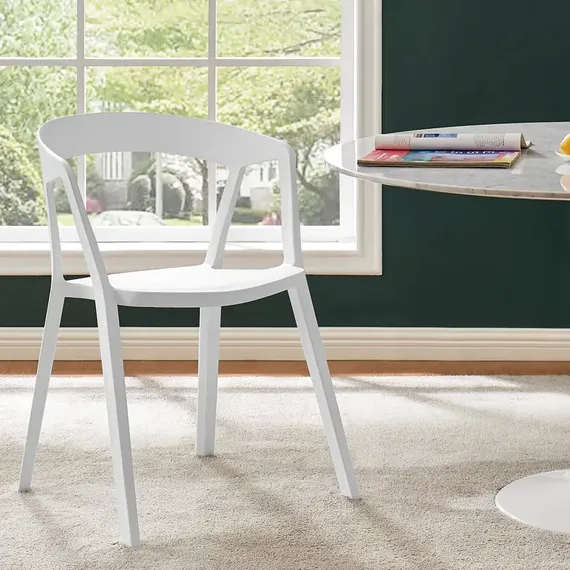 Белый пластиковый стул Nomad | Купить в Hallberg.ru