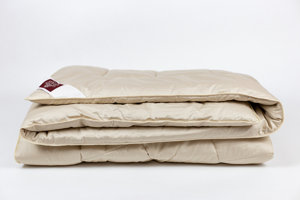Одеяло пуховое теплое 200х200 German Grass Almond Camel Grass