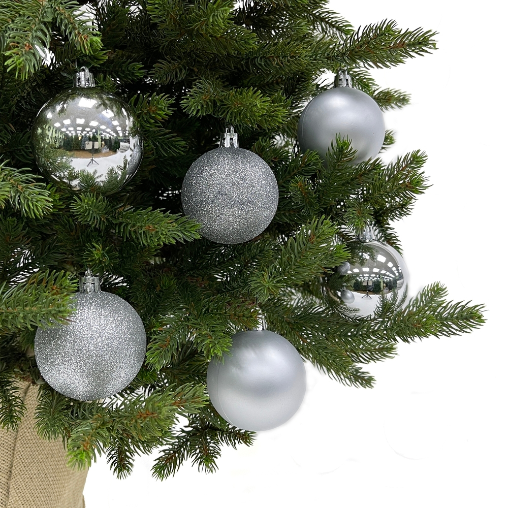 Набор шаров 30шт 6см House of seasons серебряный в прозрачной упаковке