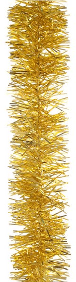 Мишура цвет золото, диаметр 50 мм., длина 2 м., ЕлкиТорг (M50gold)