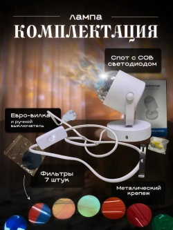 Светильник настенный с проекцией