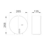 Диспенсер для туалетной бумаги нерж. сталь INDUSTRIAL EVO 05046.PG золото