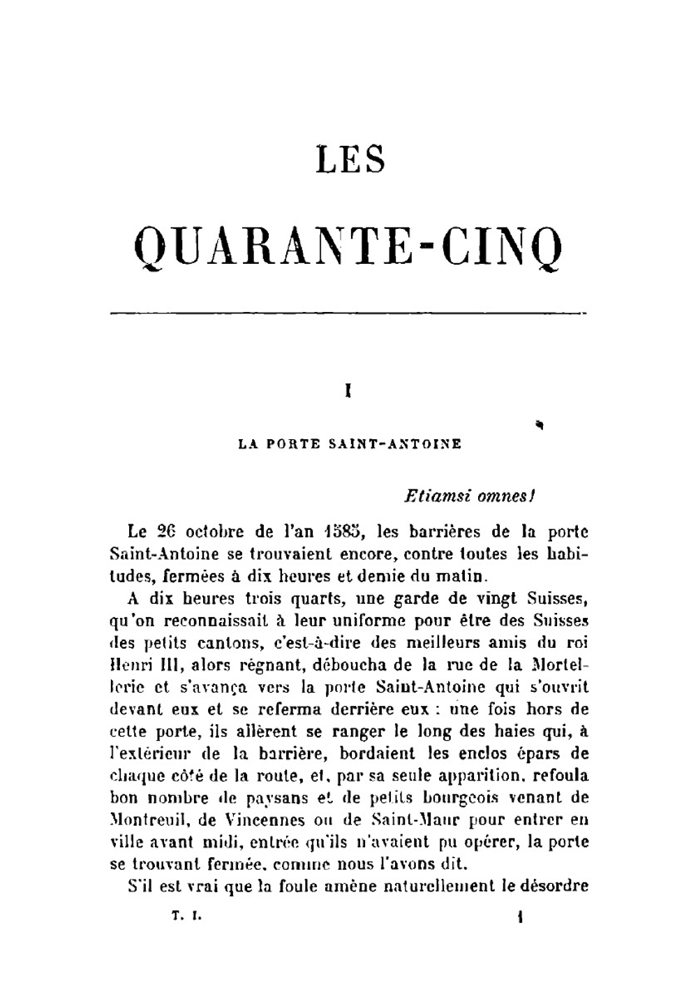 Les quarante-cinq | Alexandre Dumas