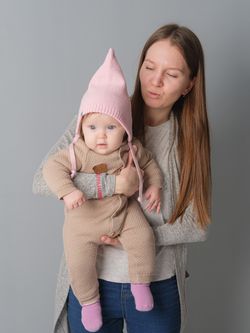 Шапка летняя хлопковая (Розовый) Эльф