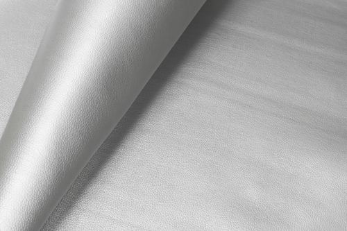 Латте эффект 116 искусственная кожа, мебельная ткань, серебро (ширина 1,4 м)