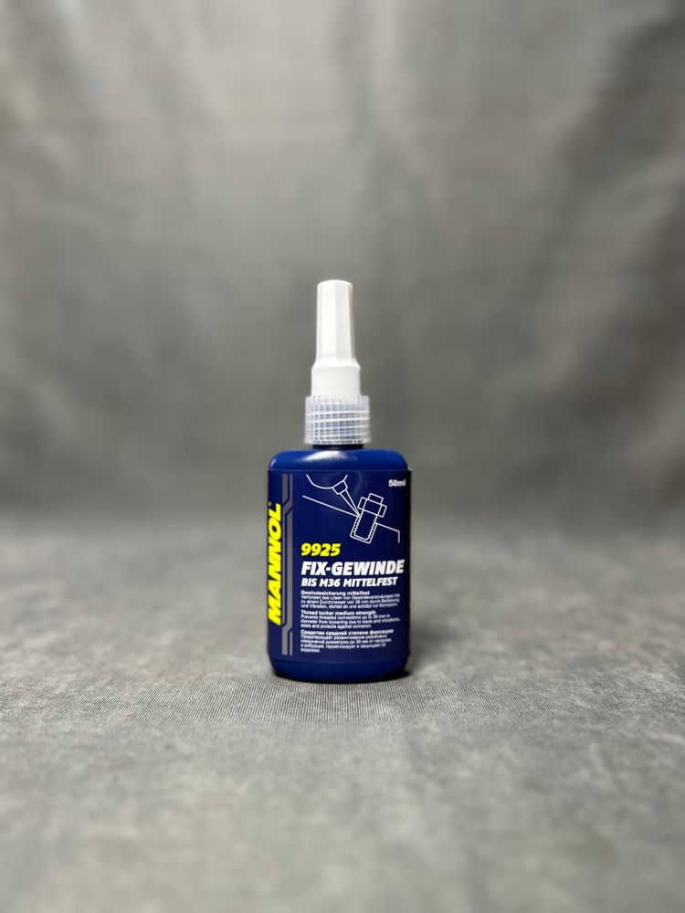 MANNOL 9925 фиксатор резьбы демонтируемый 50мл. MANNOL 9925 фиксатор резьбы демонтируемый 50мл.
