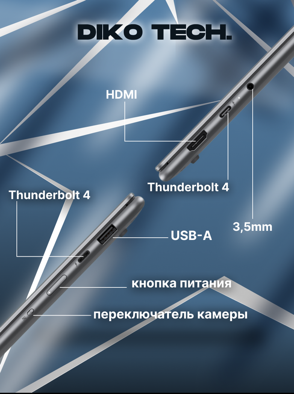 Ноутбук Lenovo Yoga Air 15 Aura AI Ultra 7 258V / 32/1Tb / Touch Screen / GREY