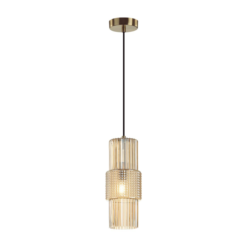 5019/1 MODERN ODL23 405 бронзовый/янтарный металл/стекло Подвес E14 1*40W PIMPA