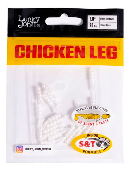 Слаги съедобные искусственные LJ Pro Series CHICKEN LEG 1,0in (02.54)/026 20шт.