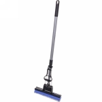 Швабра Селфи с губкой ПВА металлическая ручка 110 см(отжим один ролик) 8019