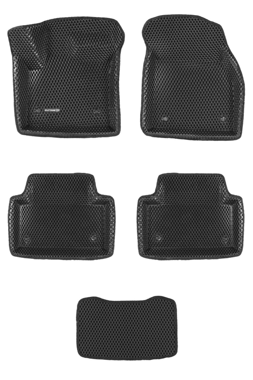 Коврики салона для LAND ROVER Range Rover Evoque (2019-) Euromat 3D EVA черные Арт EM3DEVA-003110