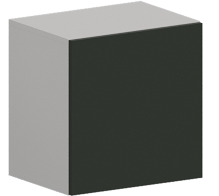 Кухня Модуль ШВГ 459 Белый / Насыщенно-зеленый