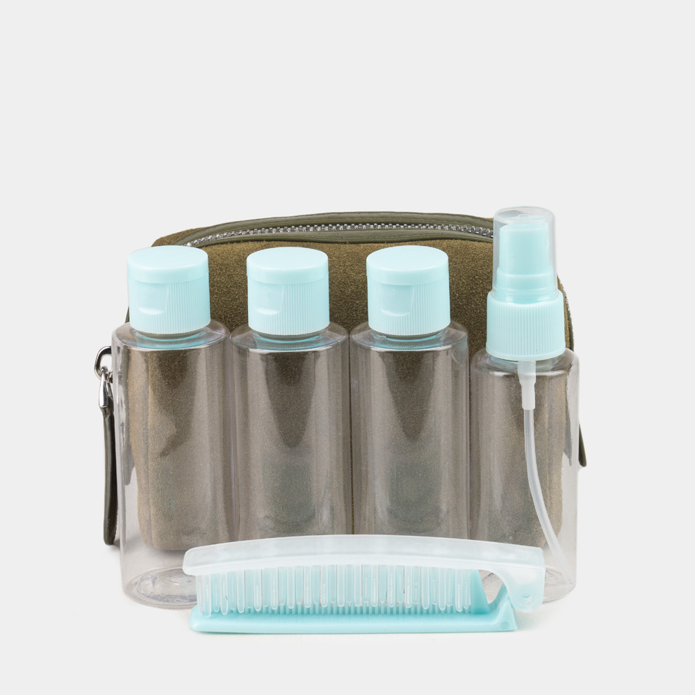 Несессер Mignon из замши и кожи теленка, зеленого цвета