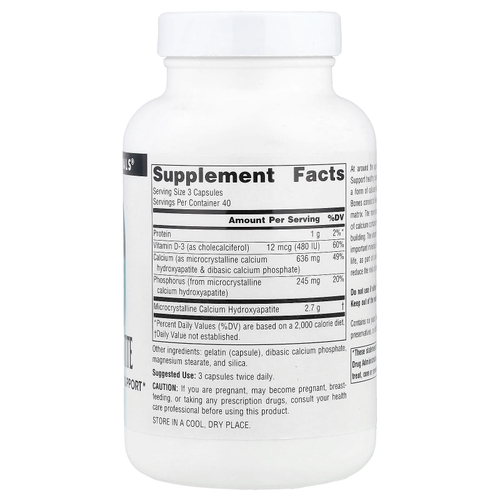 Source Naturals, Гидроксиапатит кальция, 120 капсул