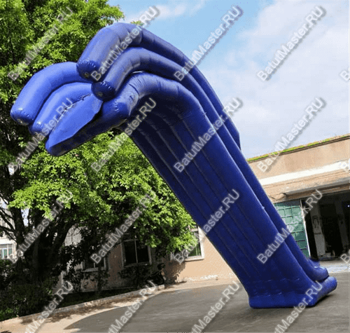 Водная надувная прямая горка для вышки (опоры) «Универсальная», 10*2*7 м